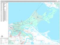 New Orleans Wall Map Zip Code